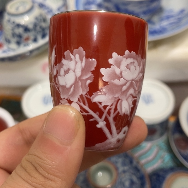 摆件陶景德镇陶瓷主人杯233