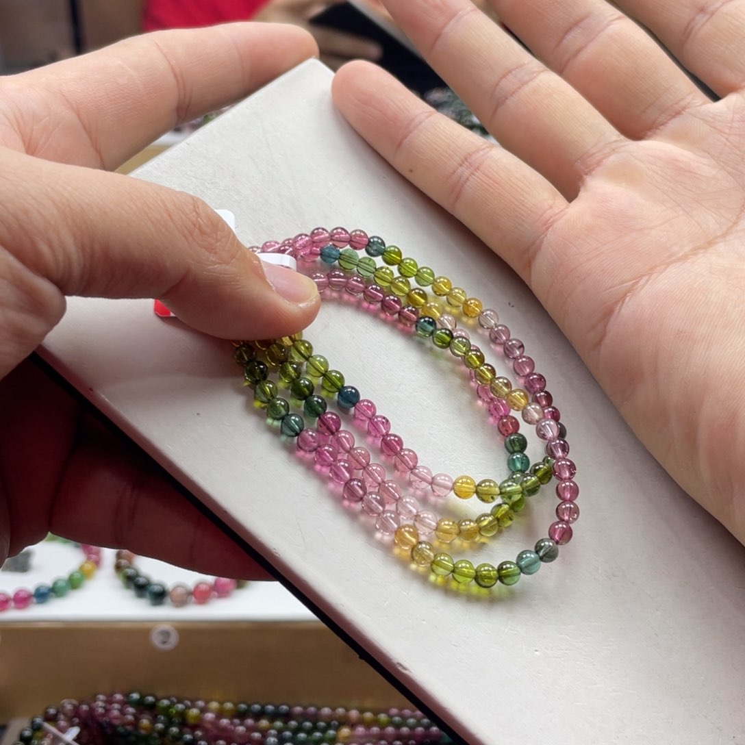 碧玺手串未镶嵌4.4mm.mmmmmmmmm