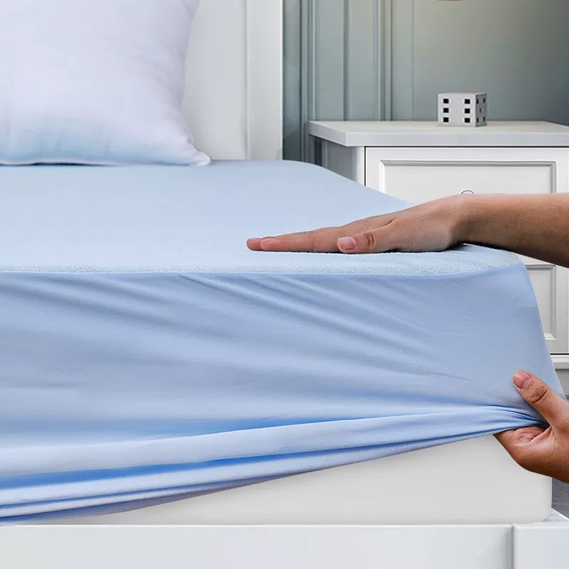 毛巾布防水床笠轻薄隔尿透气可机洗酒店民宿床垫套床罩针织