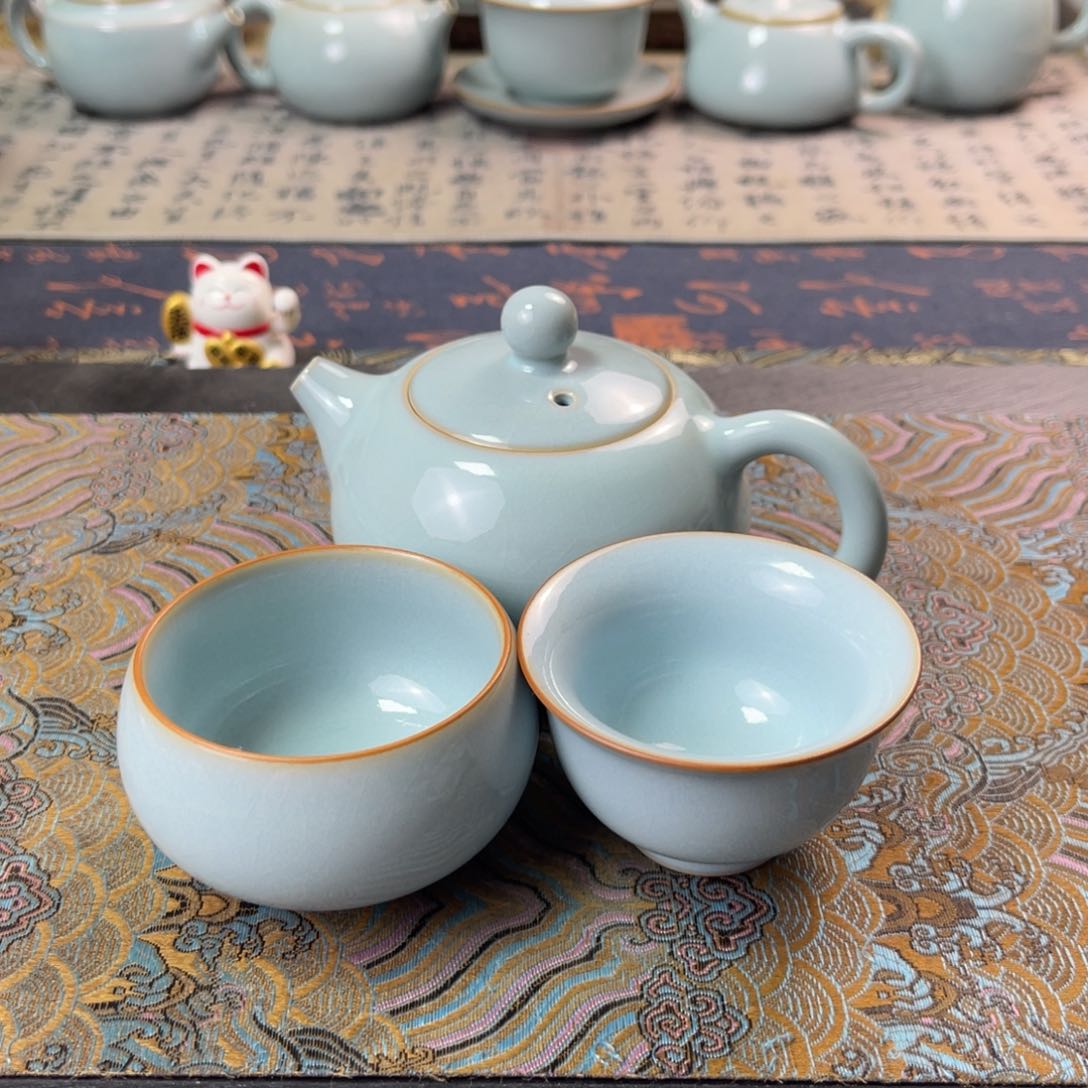 兰*姐天青釉原矿汝瓷