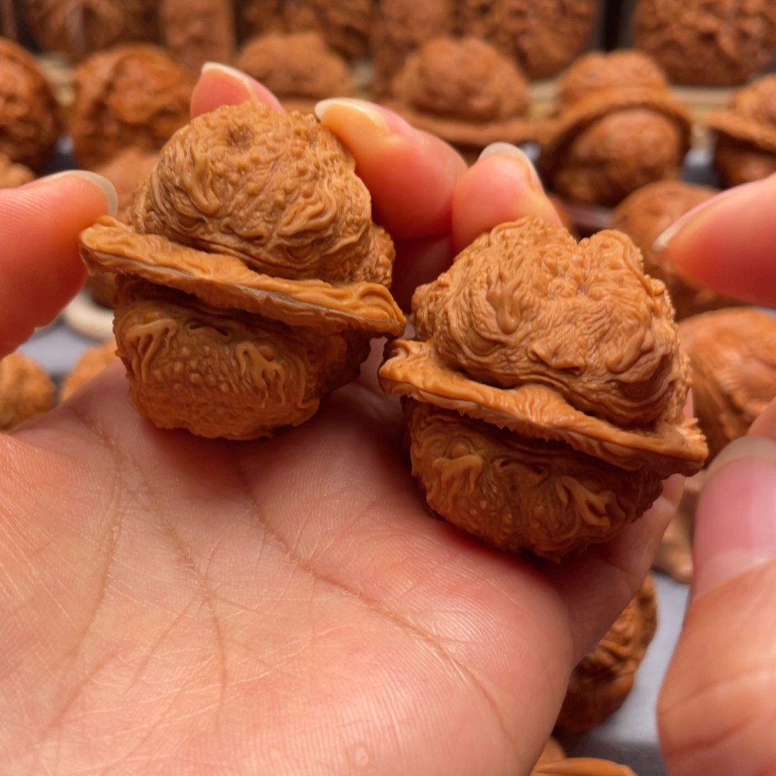 手串/手链核桃定****门龙蝉蛤蟆头核桃雕刻核桃