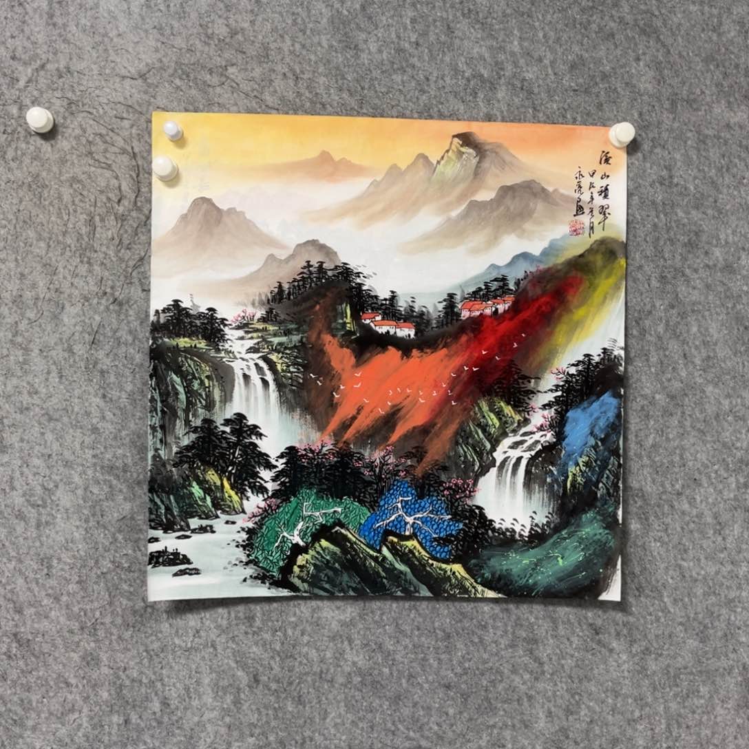 国画四尺斗方一幅