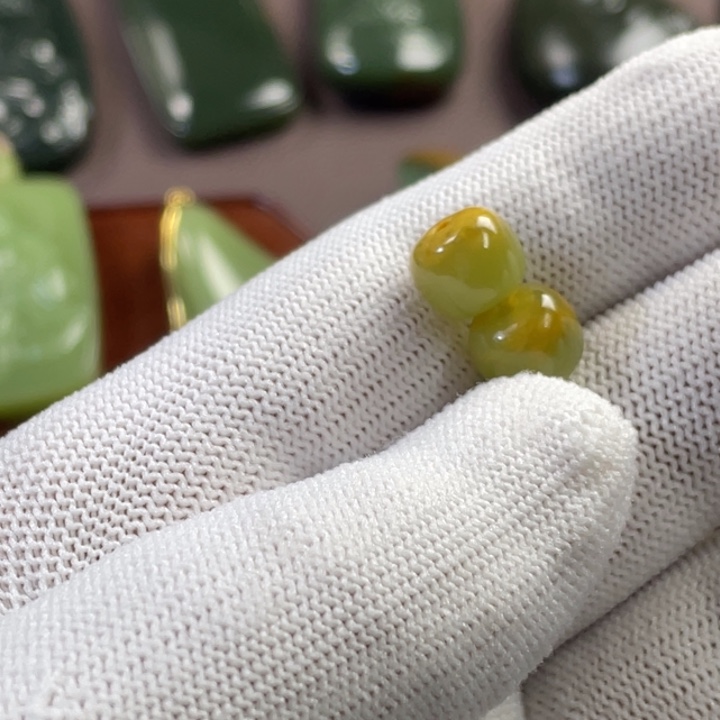 岫岩河磨玉（透闪石质玉）套链未镶嵌将*大