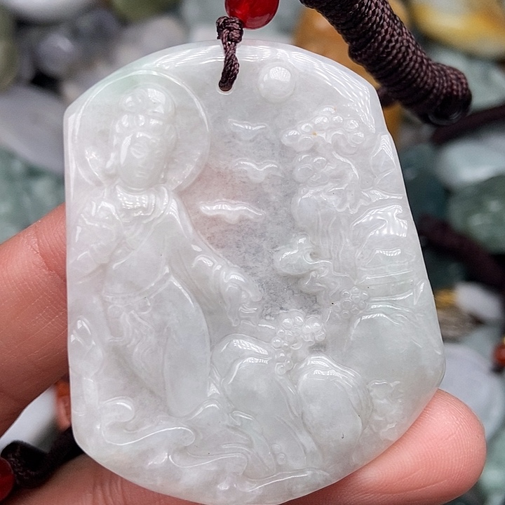 颈饰未镶嵌翡翠 翡翠