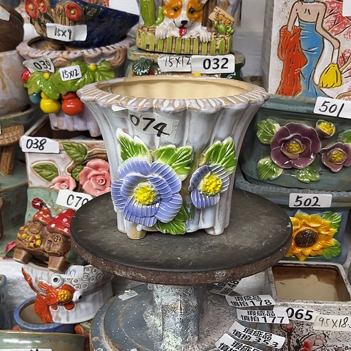 粗陶材质多肉花盆