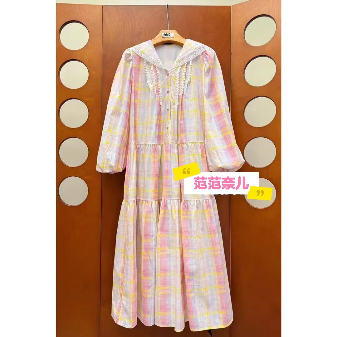 【韩国原单-春日序】春季新款东大门简约复古韩版款连衣裙显瘦气质