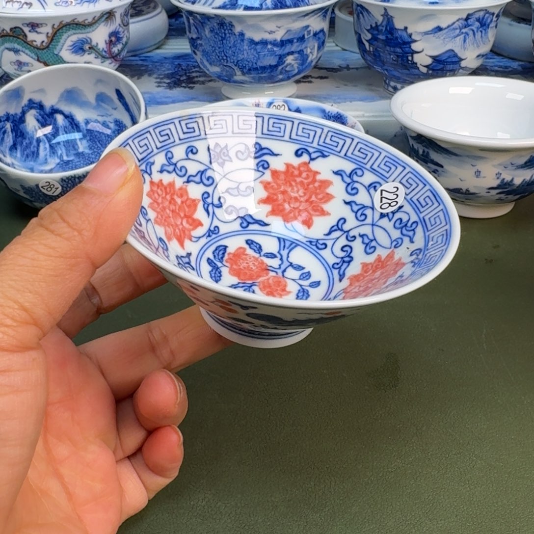 陶景德镇纯手绘茶具圆圆228