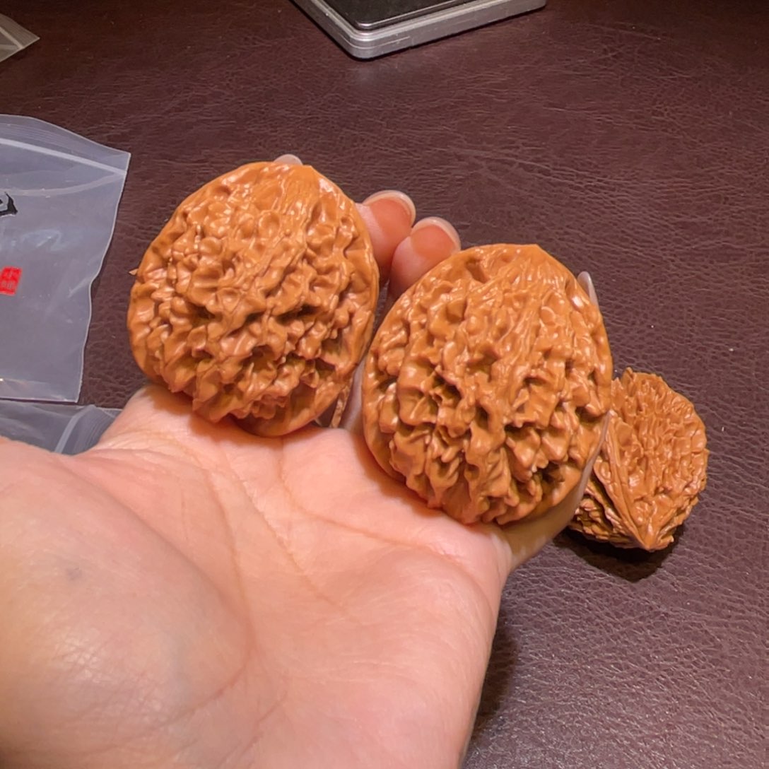 文玩核桃把件43金钱鼠