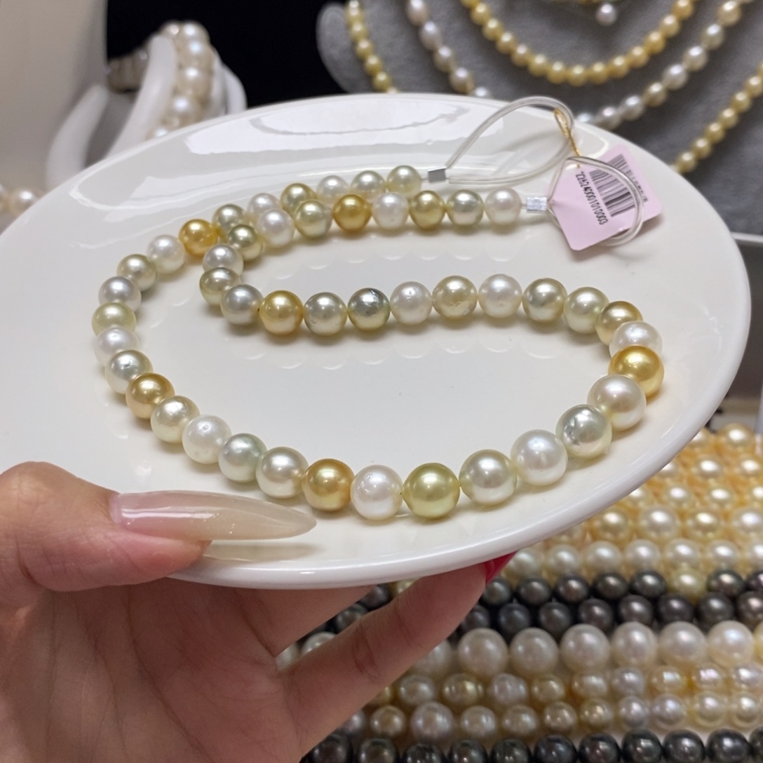 海水珍珠颈饰银S925镶嵌