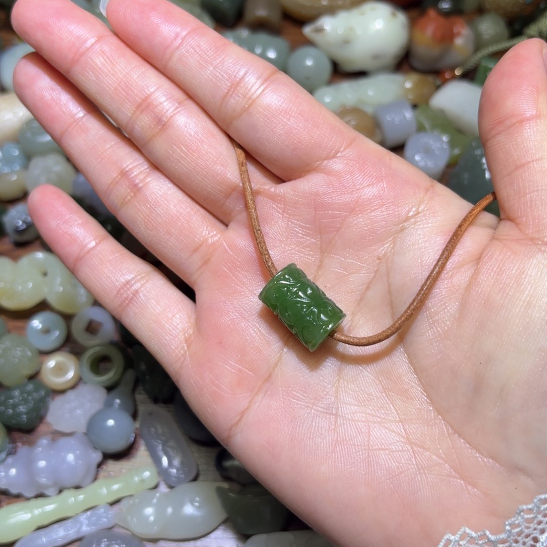 和田玉珠宝半成品未镶嵌小*橘