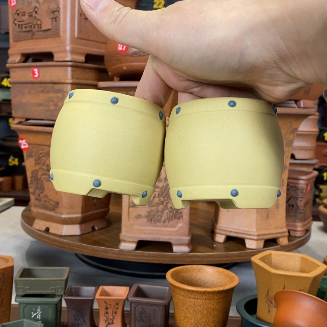 紫砂紫砂花盆盆景花盆