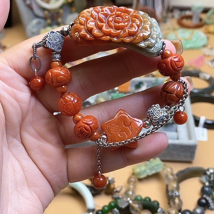 翡翠手链未镶嵌大***～手链480不退货