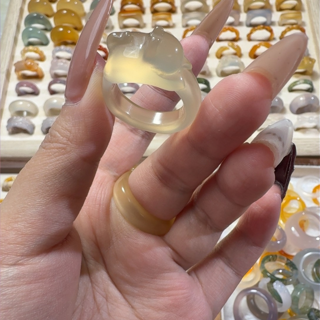 未镶嵌戒指玛瑙/玉髓935港19