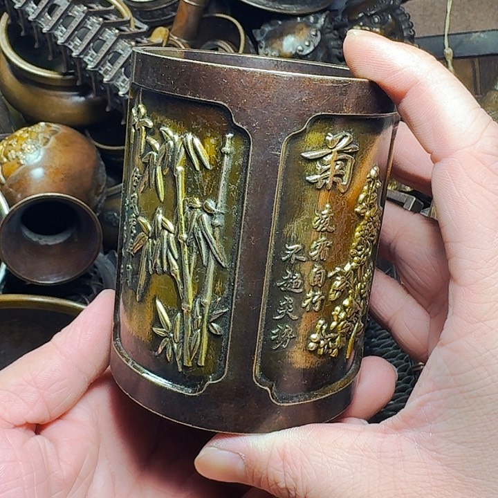 铜器摆件收收藏藏