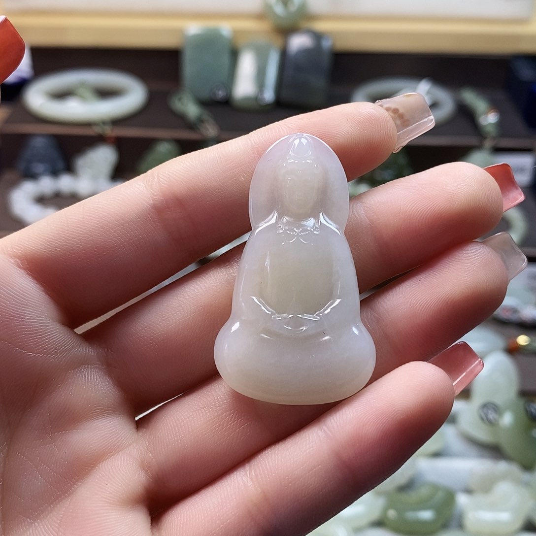 和田玉未镶嵌颈饰抗****）菩萨2502