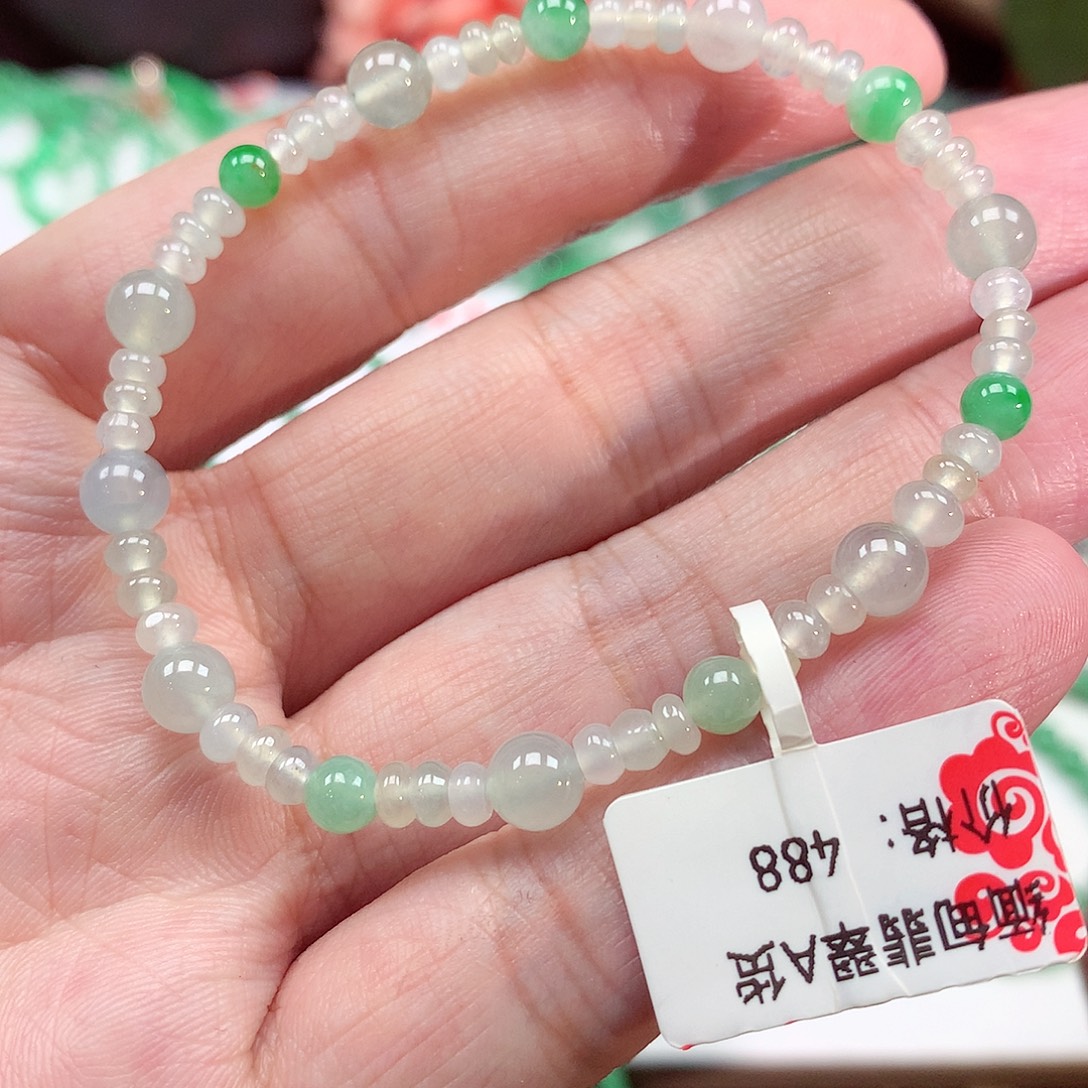 未镶嵌手链翡翠翡翠