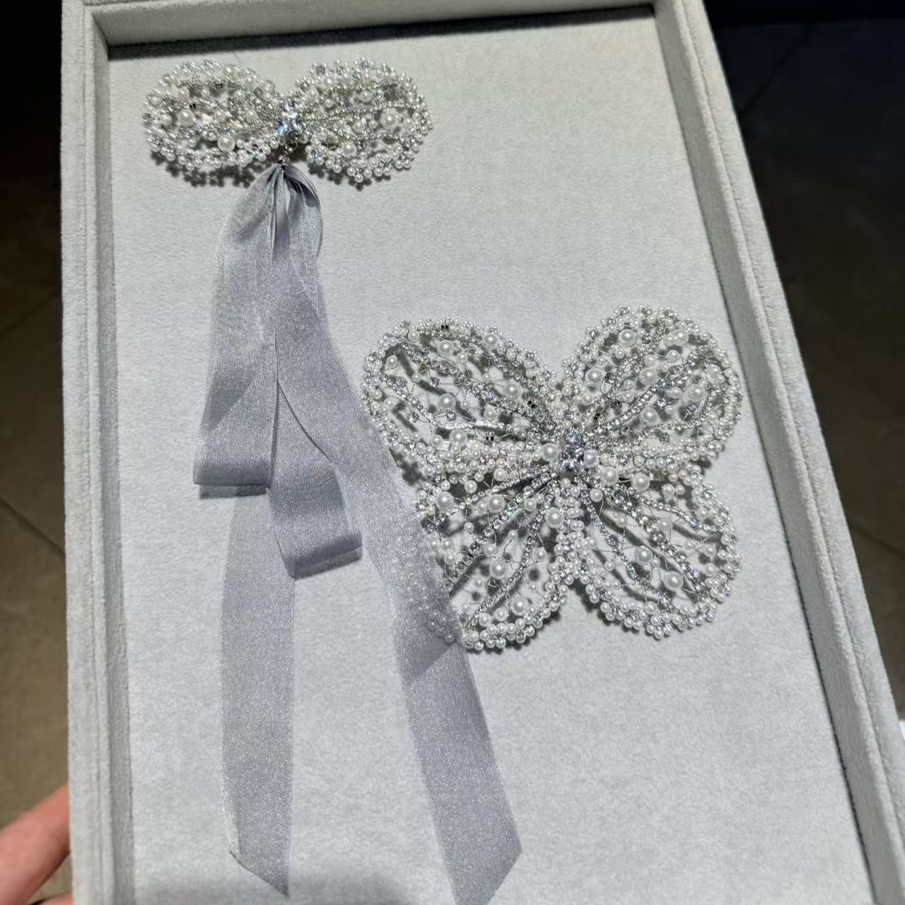 【莫奈海之星】贝珠系列边夹设计气质高级感日常百搭款