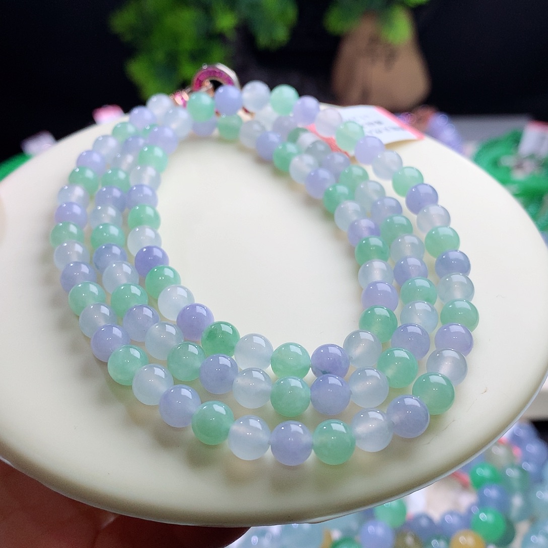 项链未镶嵌翡翠卡6mm