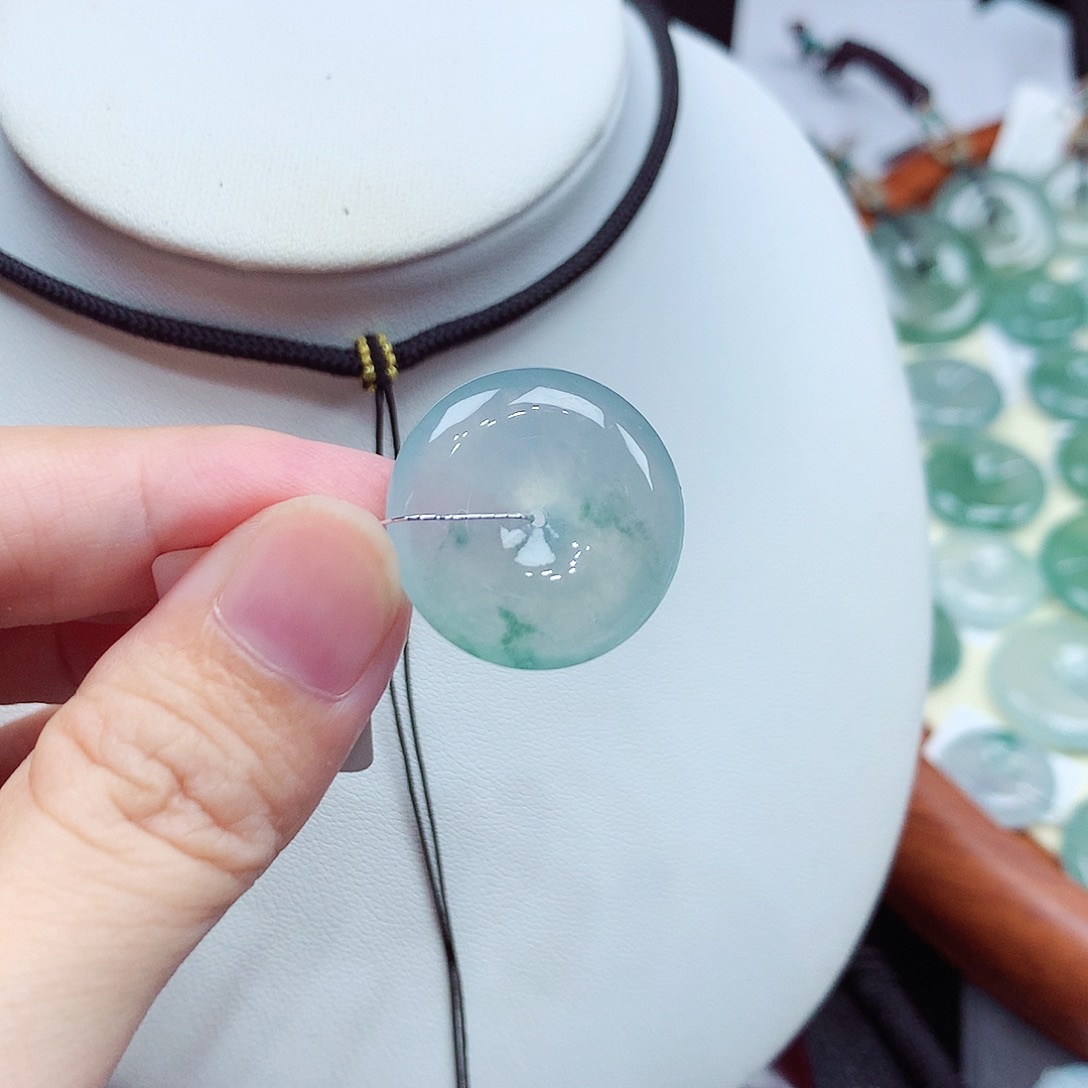 颈饰未镶嵌翡翠编号50，22.3/6