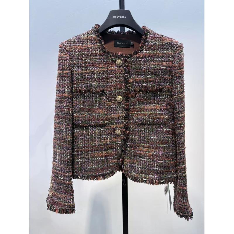 KEAY KELY/可艾可莉（琥珀）枫叶红色圆领显瘦显白外套10-25度A21