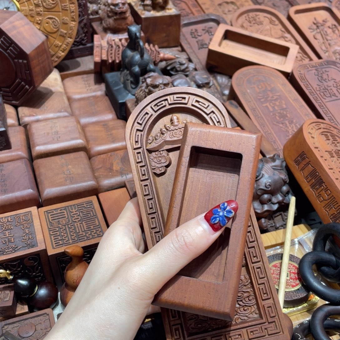 风****木枣木17公分雷祖人物像令牌➕底座