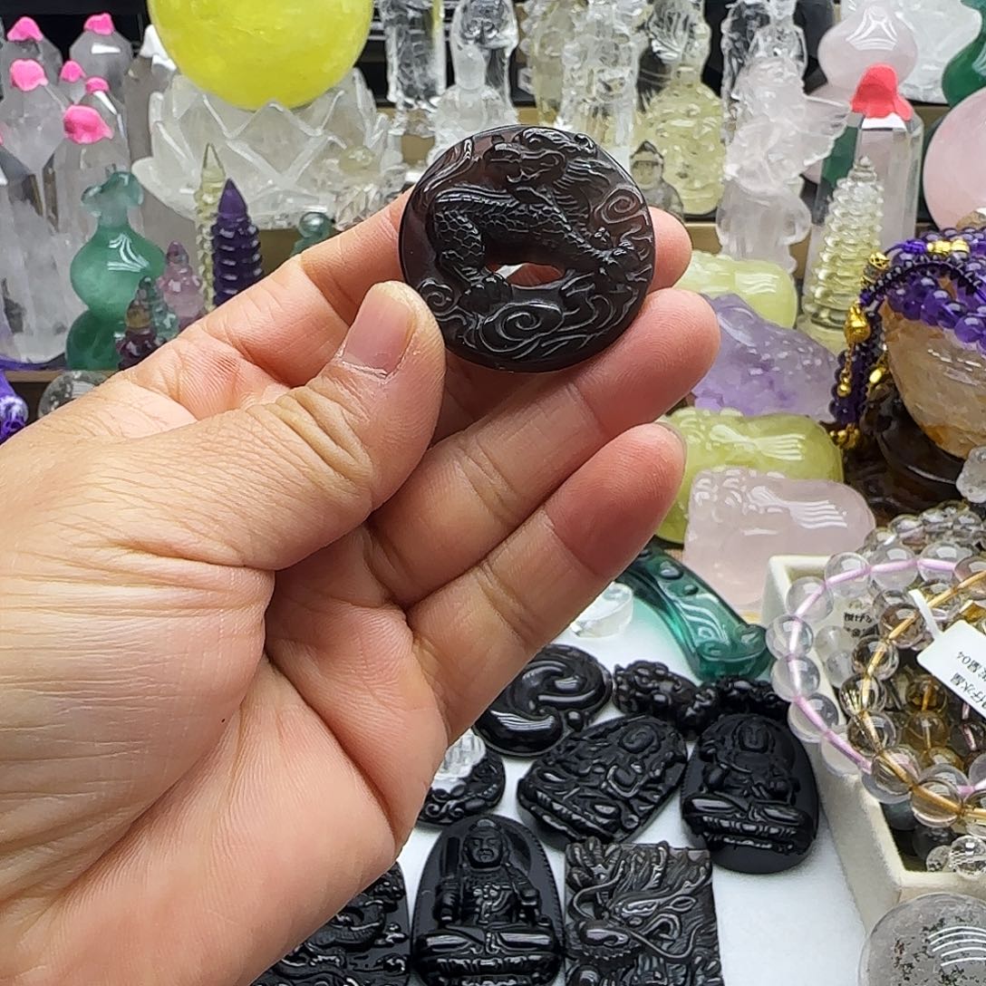 车挂未镶嵌水晶摆件