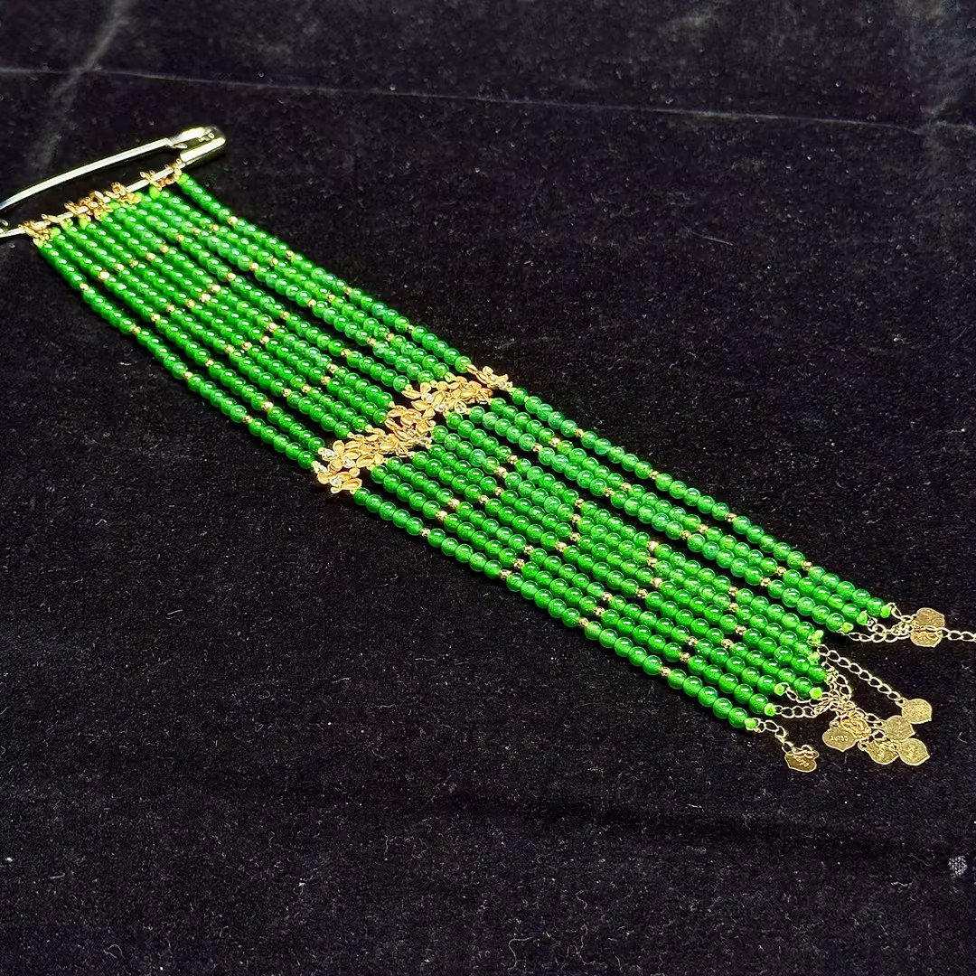 【YL2】18k金翡翠手链（多样性发其一）-VZL32-SYSL