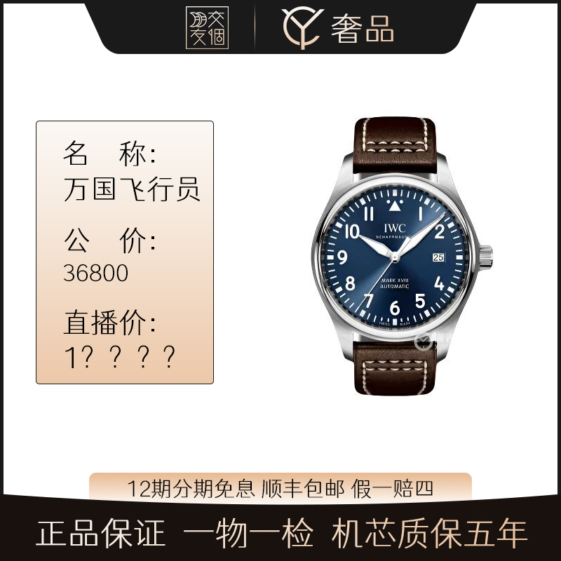 99新 IWC/万国 飞行员男表40盘IW327004