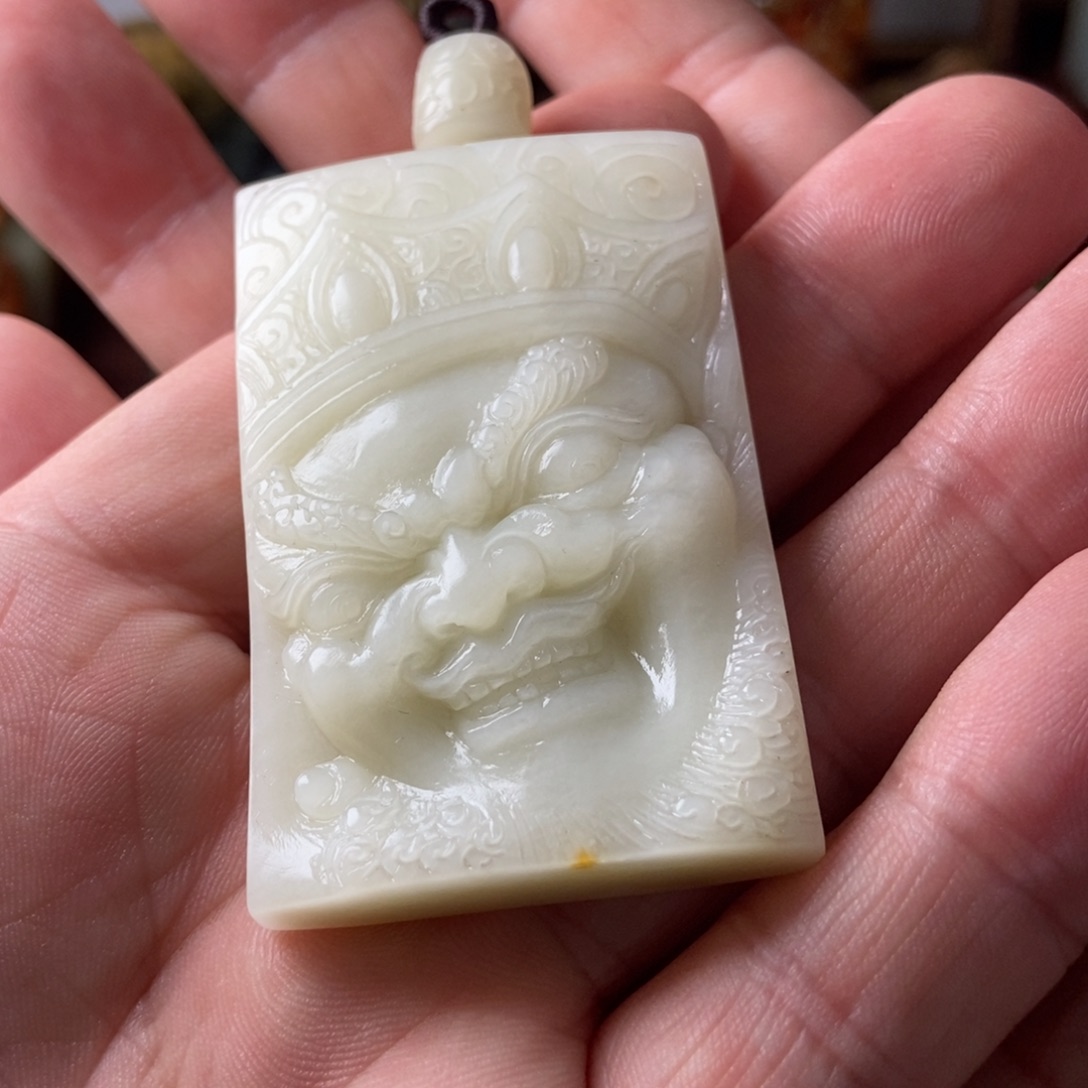 岫玉未镶嵌挂件牌子肉**团