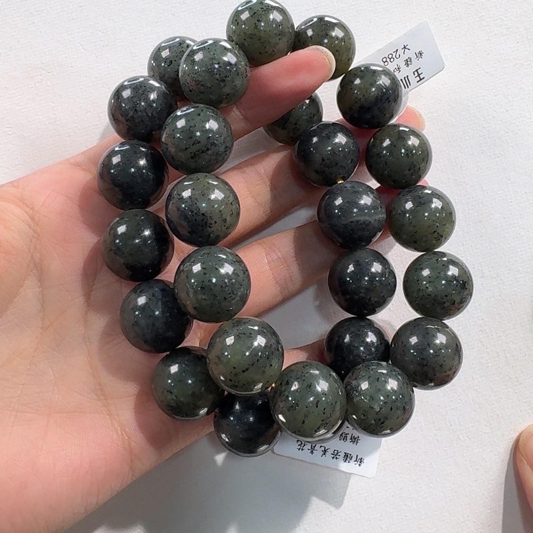 和田玉未镶嵌颈饰多样性发货（发1件）若羌黄口16点墨