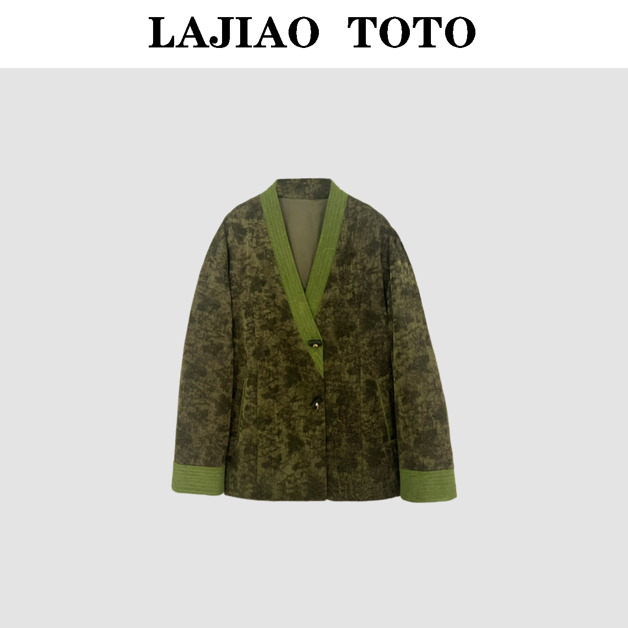 【敏洋纯】LAJIAO TOTO国风提花冬季洋气衣服女士鹅绒服外套#BE112