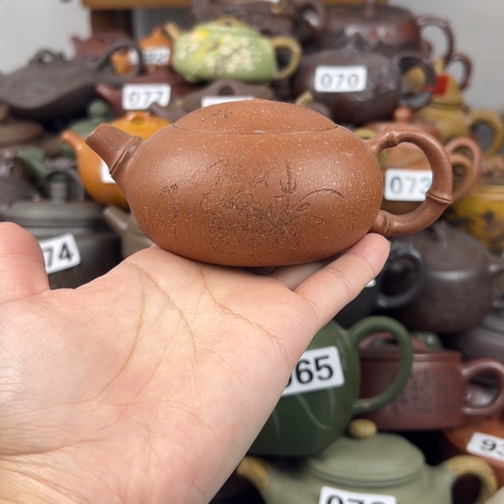 紫砂茶壶钮掉了了