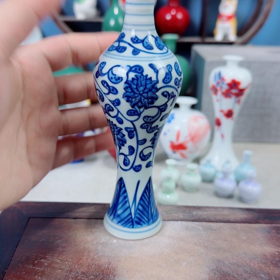 陶瓷手工小花器摆件