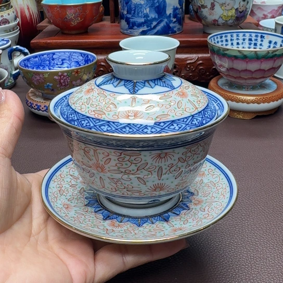 瓷片景德镇仿古手工制作精品展示