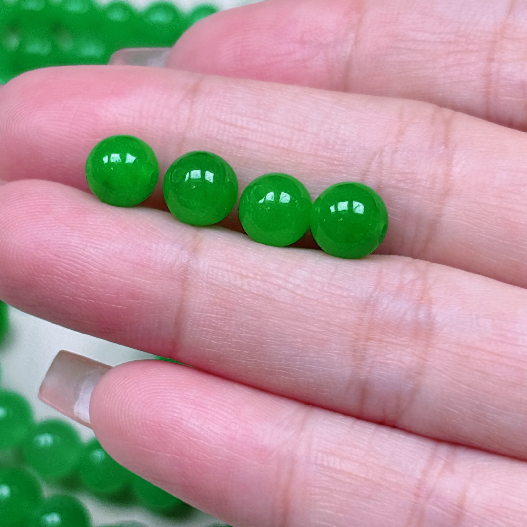 天然缅A卡8散珠批发 正品保真单颗价格（多样性发其一）