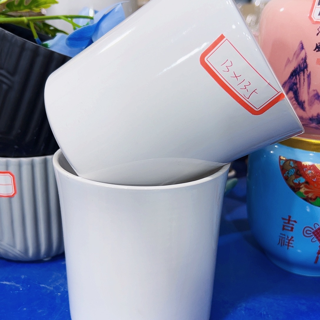 有孔，外贸尾单陶瓷花盆凑单10米包邮