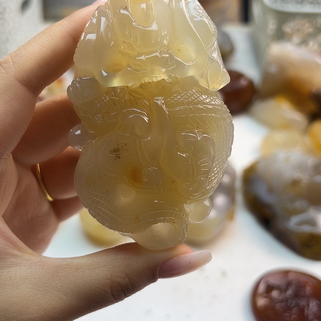 玛瑙/玉髓未镶嵌吊坠(不含链)