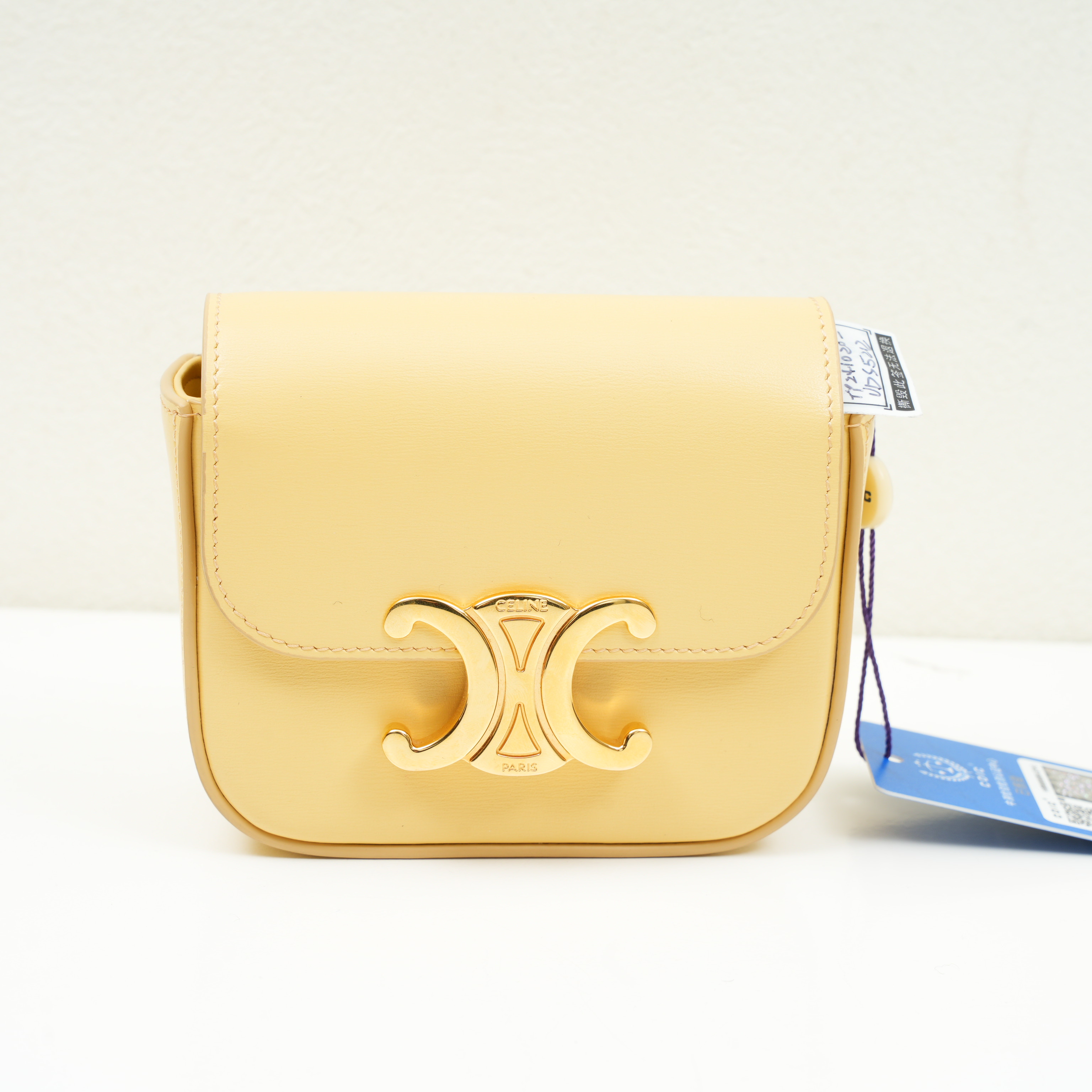 95新 Celine/思琳 赛琳/celine/凯旋门小鸡黄mini