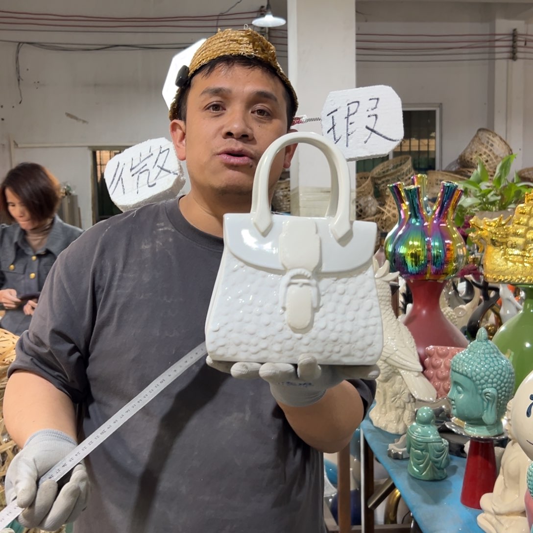 摆件171 号高中低温陶瓷工艺瓶（部分微瑕）
