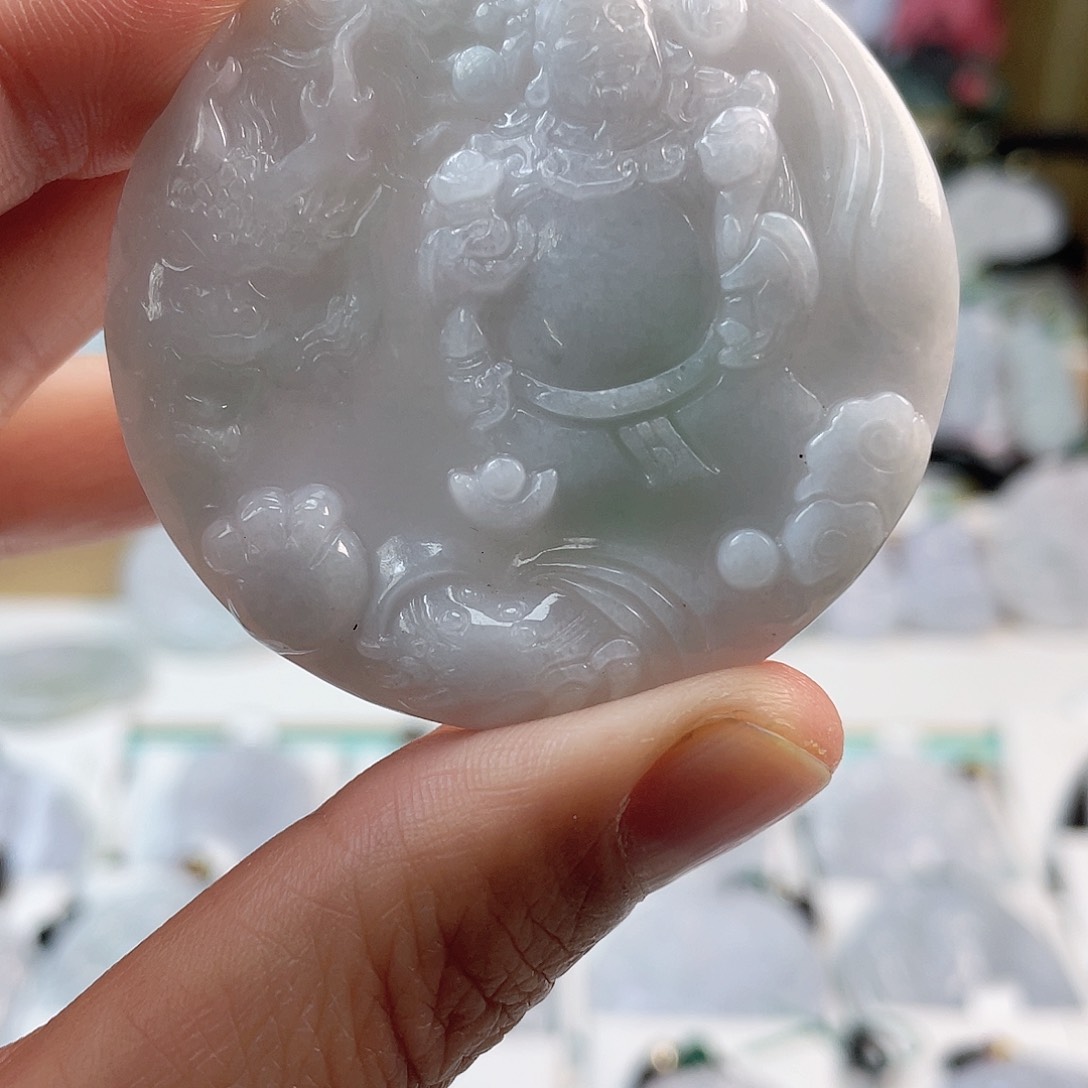 翡翠颈饰未镶嵌0871挂件