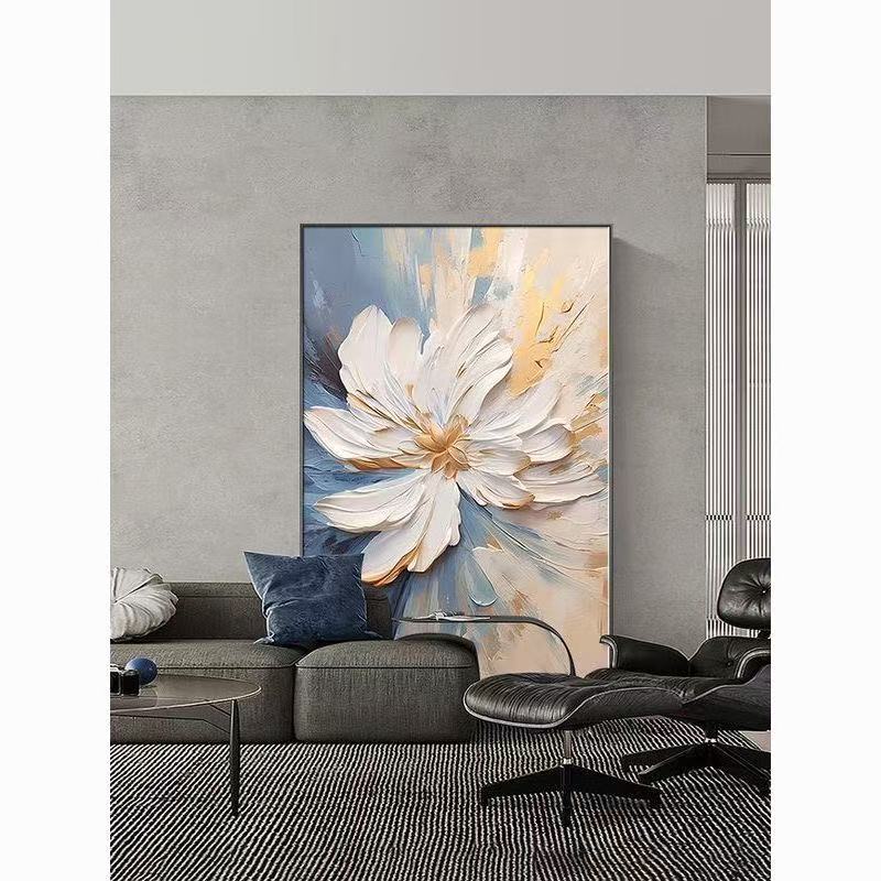 【听闻】现代简约轻奢高级感砂岩入户玄关客厅卧室走廊挂画