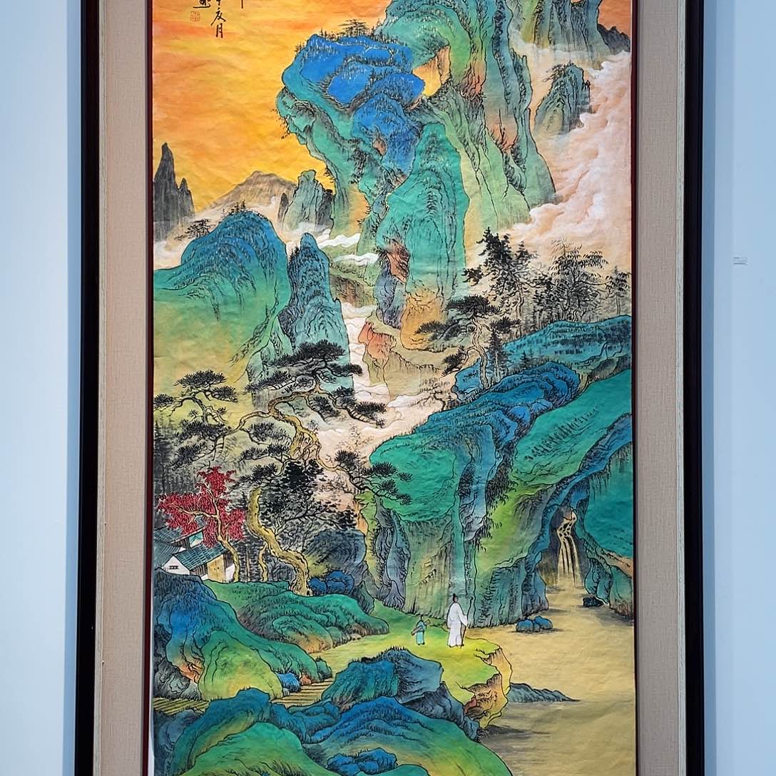 国画凌行志手绘作品