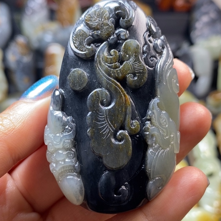 和田玉未镶嵌挂件