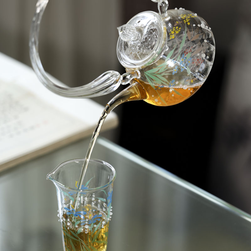 【喜器】花草朝露烧水壶-小-（半斋S0408）容量400CC