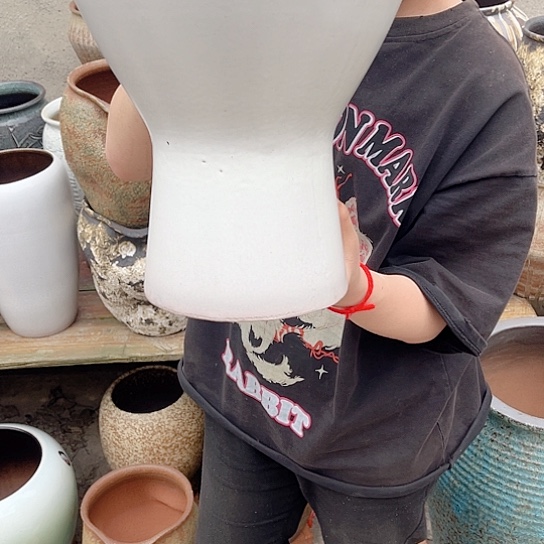 紫砂花盆微瑕高度28口径24