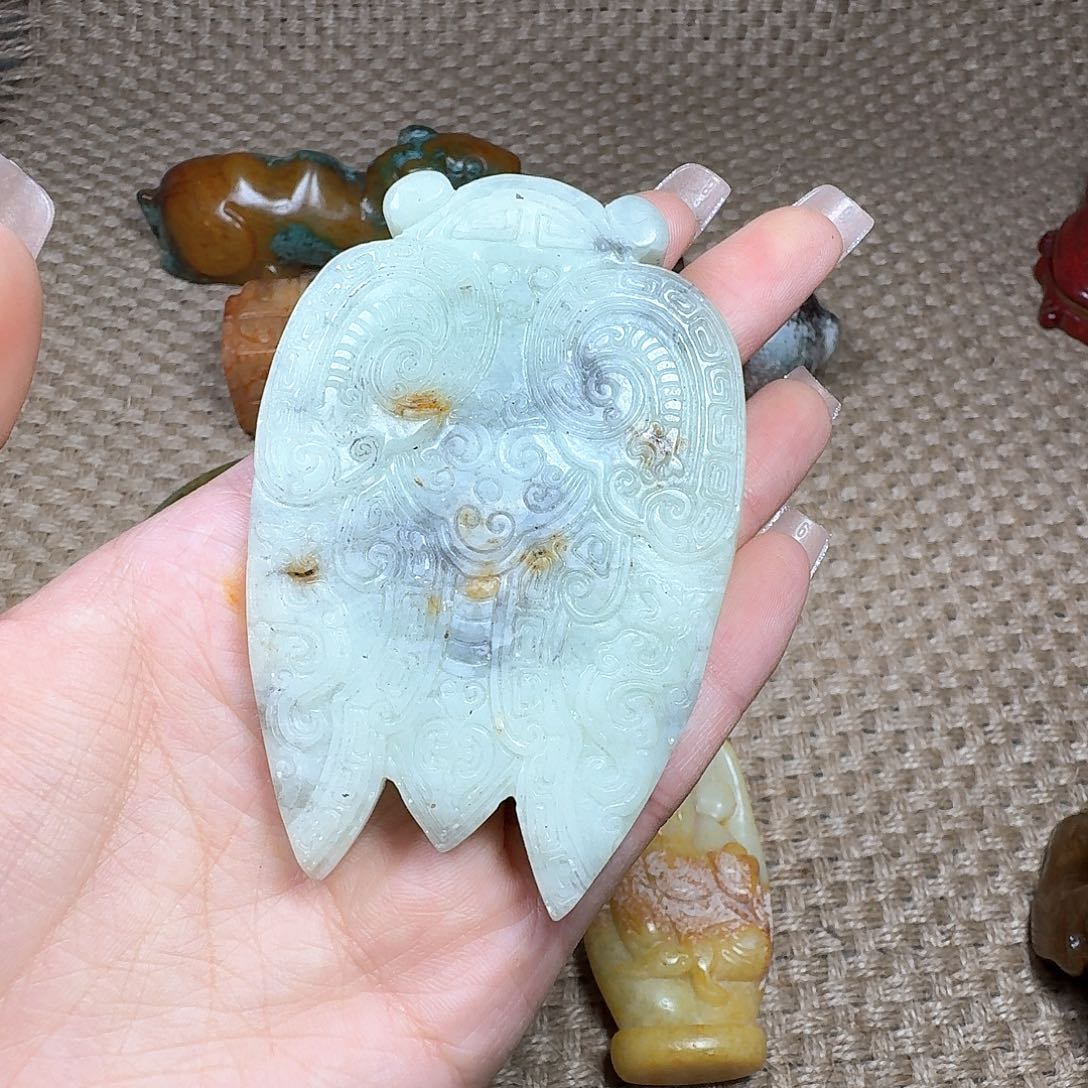 白玉菩提吊坠挂件