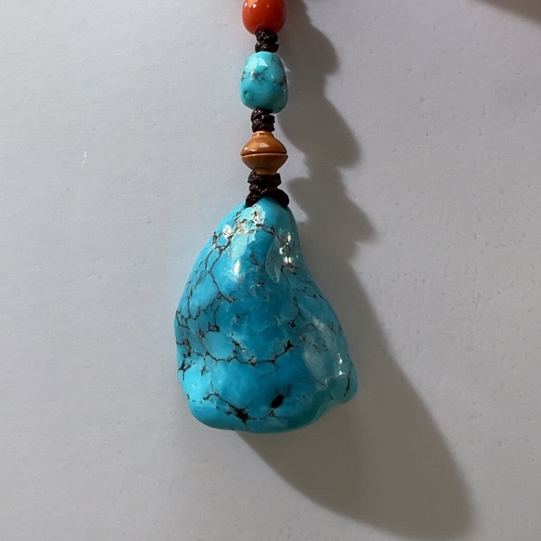 绿松石未镶嵌挂件