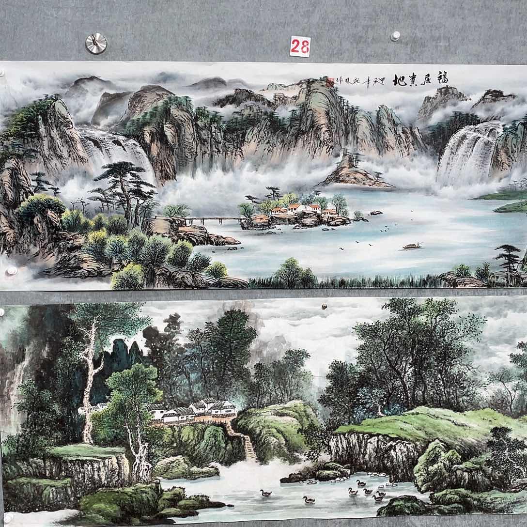 国画清*绘画画心作品