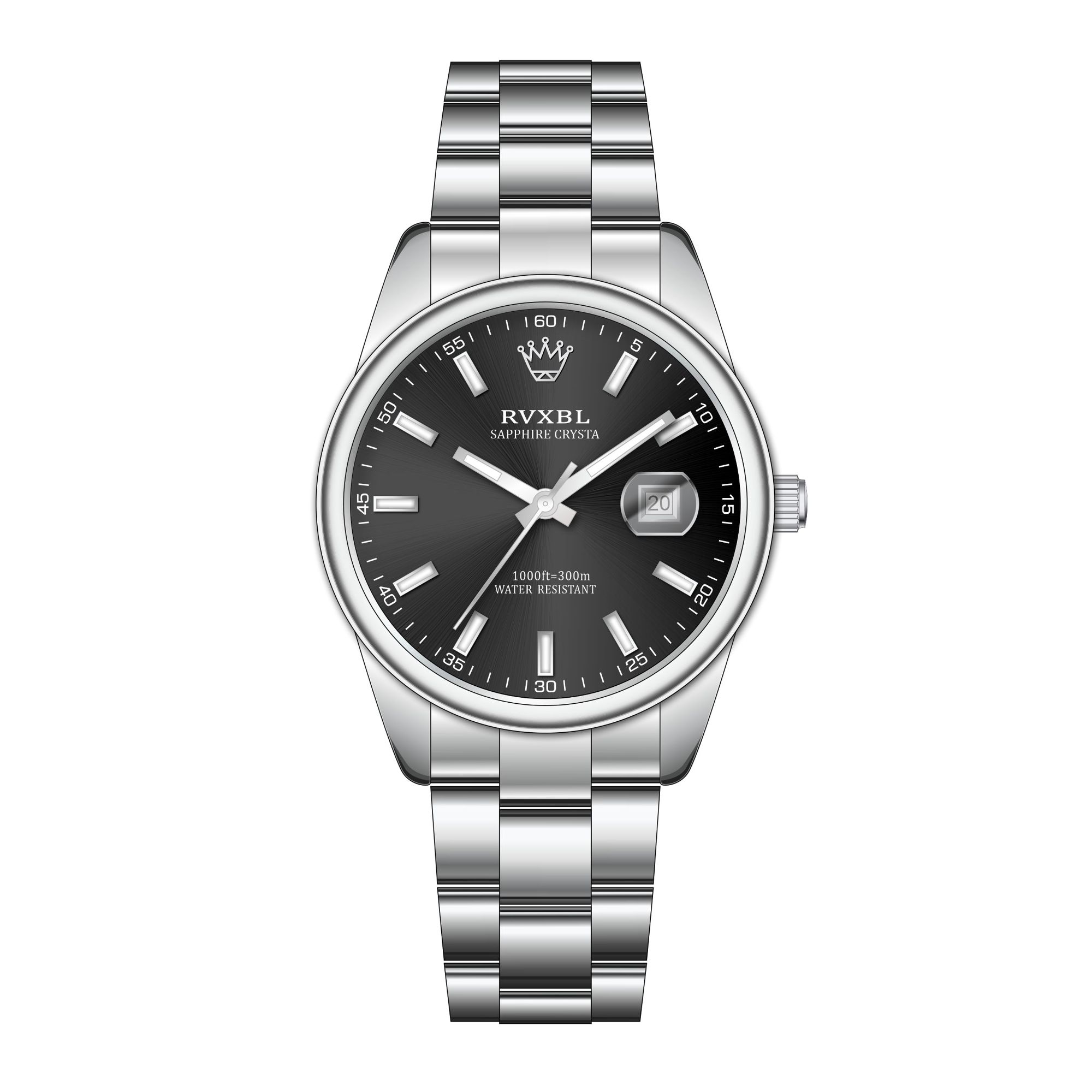 全新未使用/RVXBL/黑日志/表径41mm/男士经典全自动腕表通