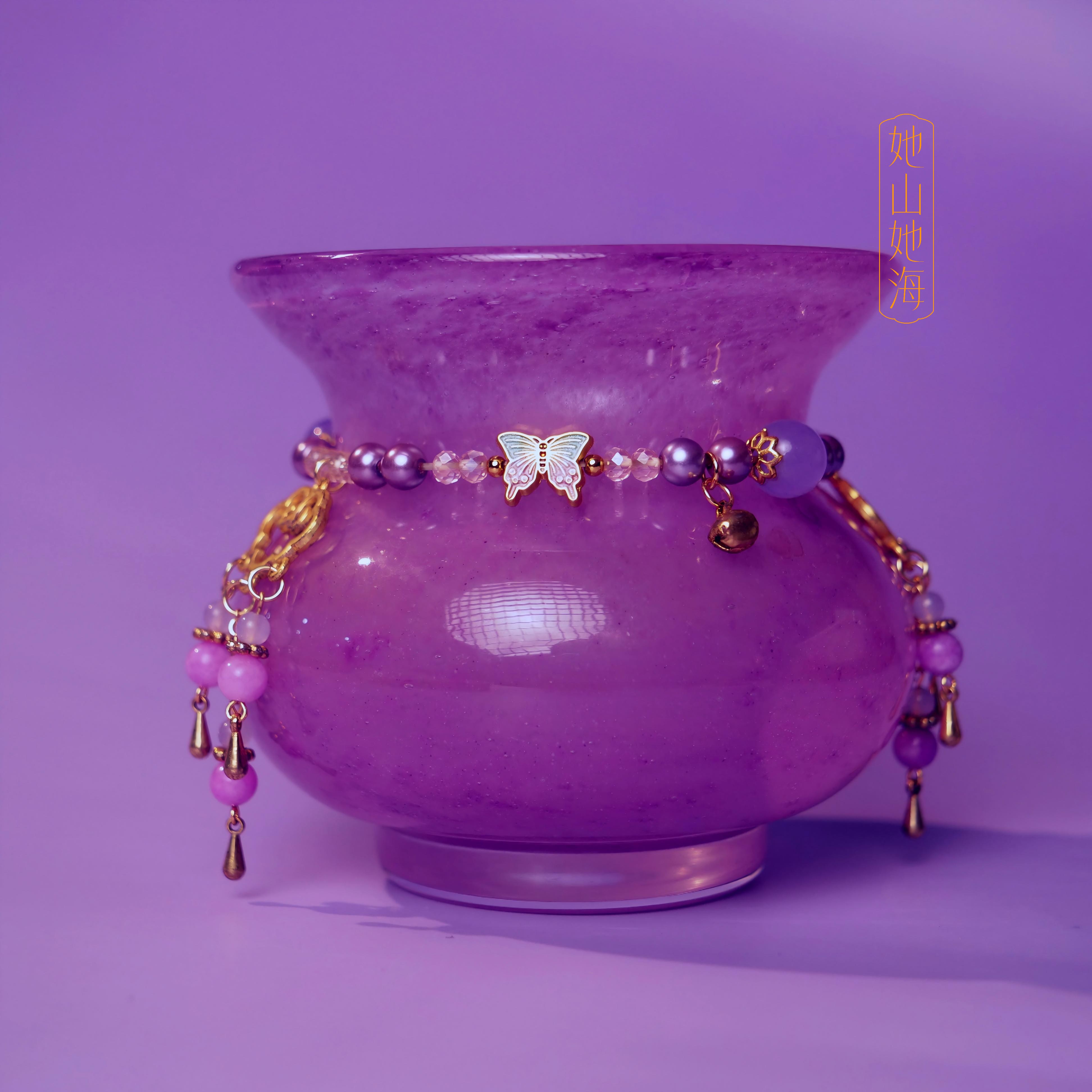 四海新品【大号紫琉璃建水】琉璃高级质感茶空间茶道器具容量250ml